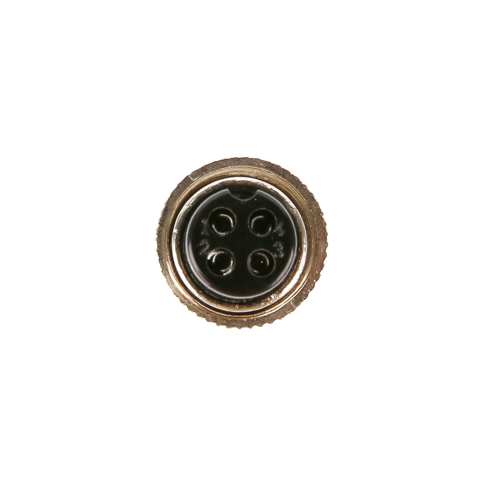 Авиационный разъём GX12 4-контактный, папа